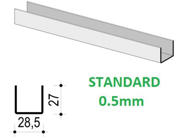 [ 0.5mm ] Profili za gips UD 28*27 /3.0 m TD 5010