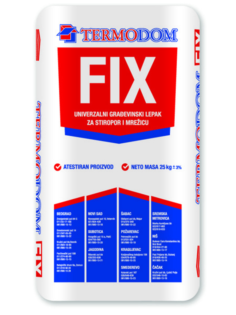 LEPAK  FIX TERMODOM   25/1   ZA  STIROPOR