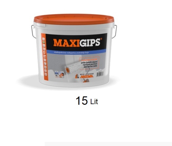 MAXIGIPS unutrašnja disperziona boja 15 lit maxi gips