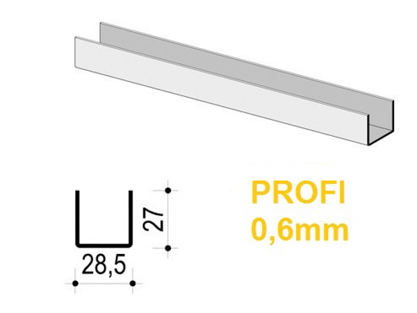PROFIL sa atestom 0.6mm UD 27*28/3m